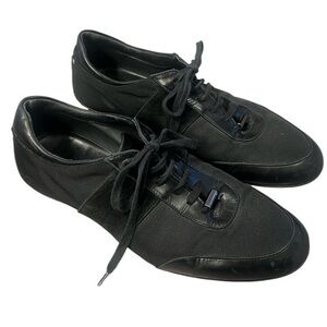 Porsche Design Black Suede and Mesh Sneaker in size 8